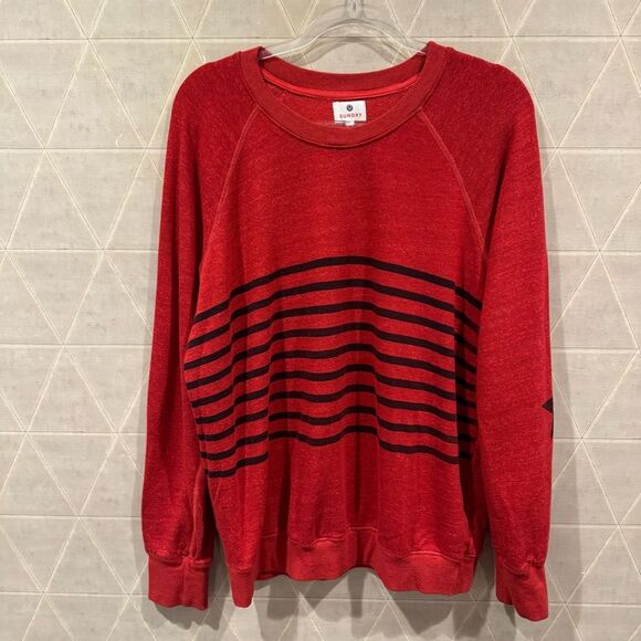 Sundry Striped Star Raglan Sweatshirt - Picture 6 of 11
